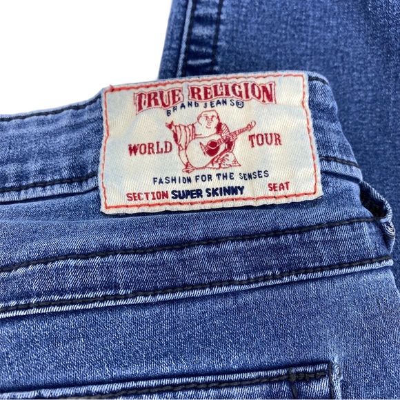 True Religion Blue Super Skinny Denim Jeans - Picture 5 of 8